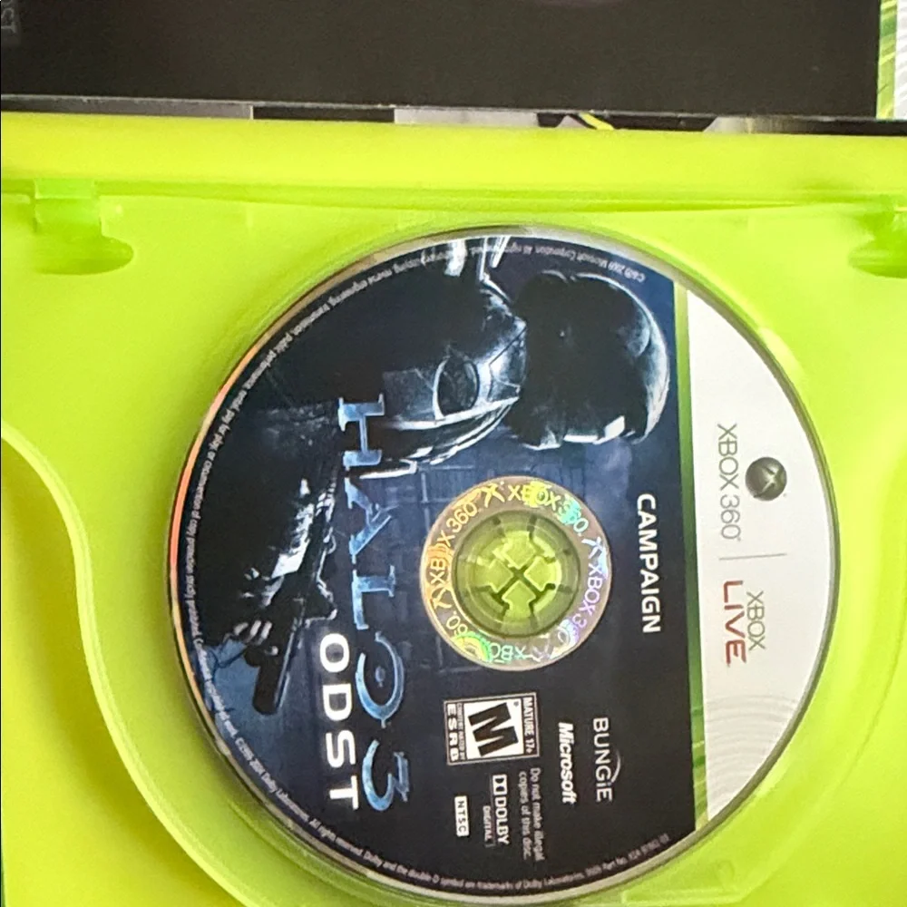 Microsoft Halo 3: ODST for Xbox 360 - Green and Blue Cover